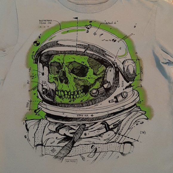 2 Boys Spaceππ Themed Tee's.ππ Size S/6/7.ππ - Picture 5 of 7